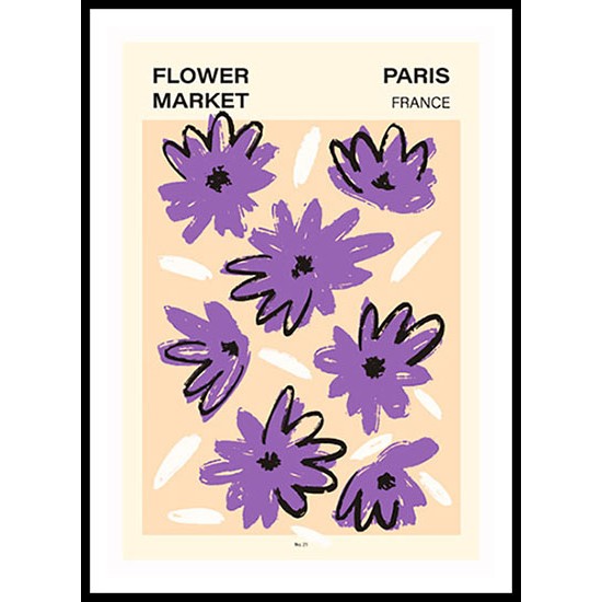 Abstract Flower Market Floral Wall Art Poster 17